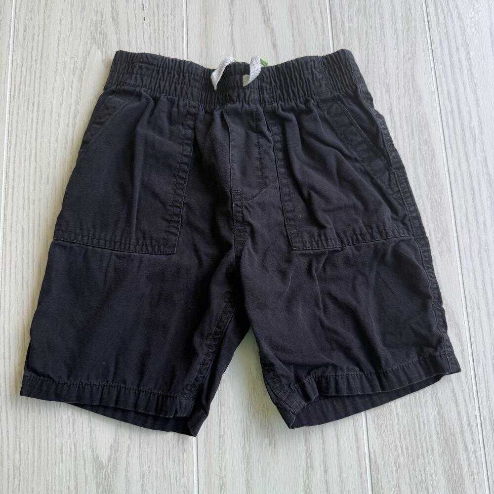 Garanimals Toddler Boys Cargo Black Shorts 4T Black Pull-On